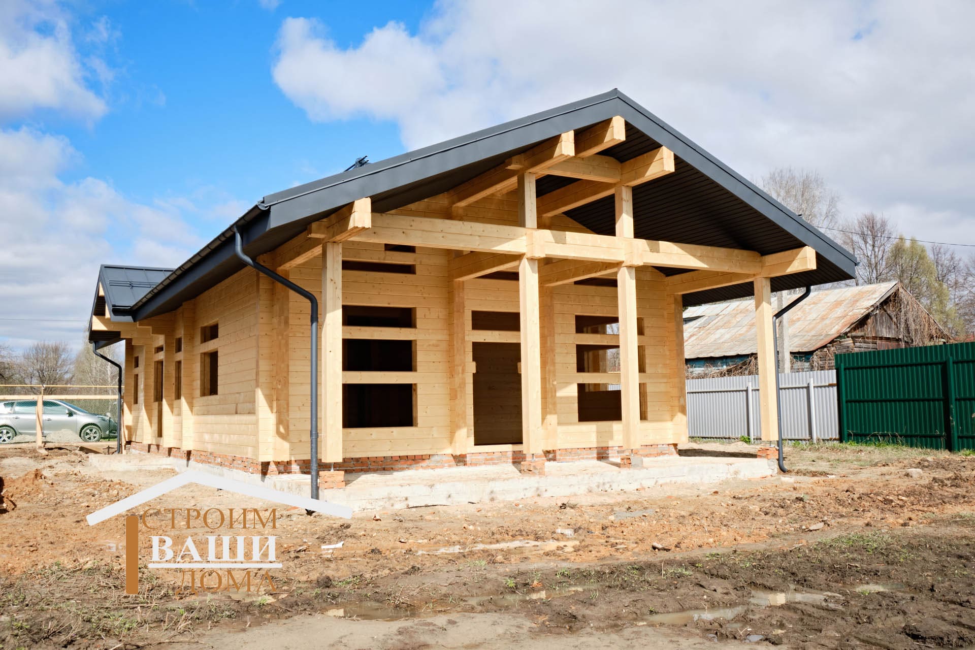 Строительство дома из клееного бруса «Оттава»
