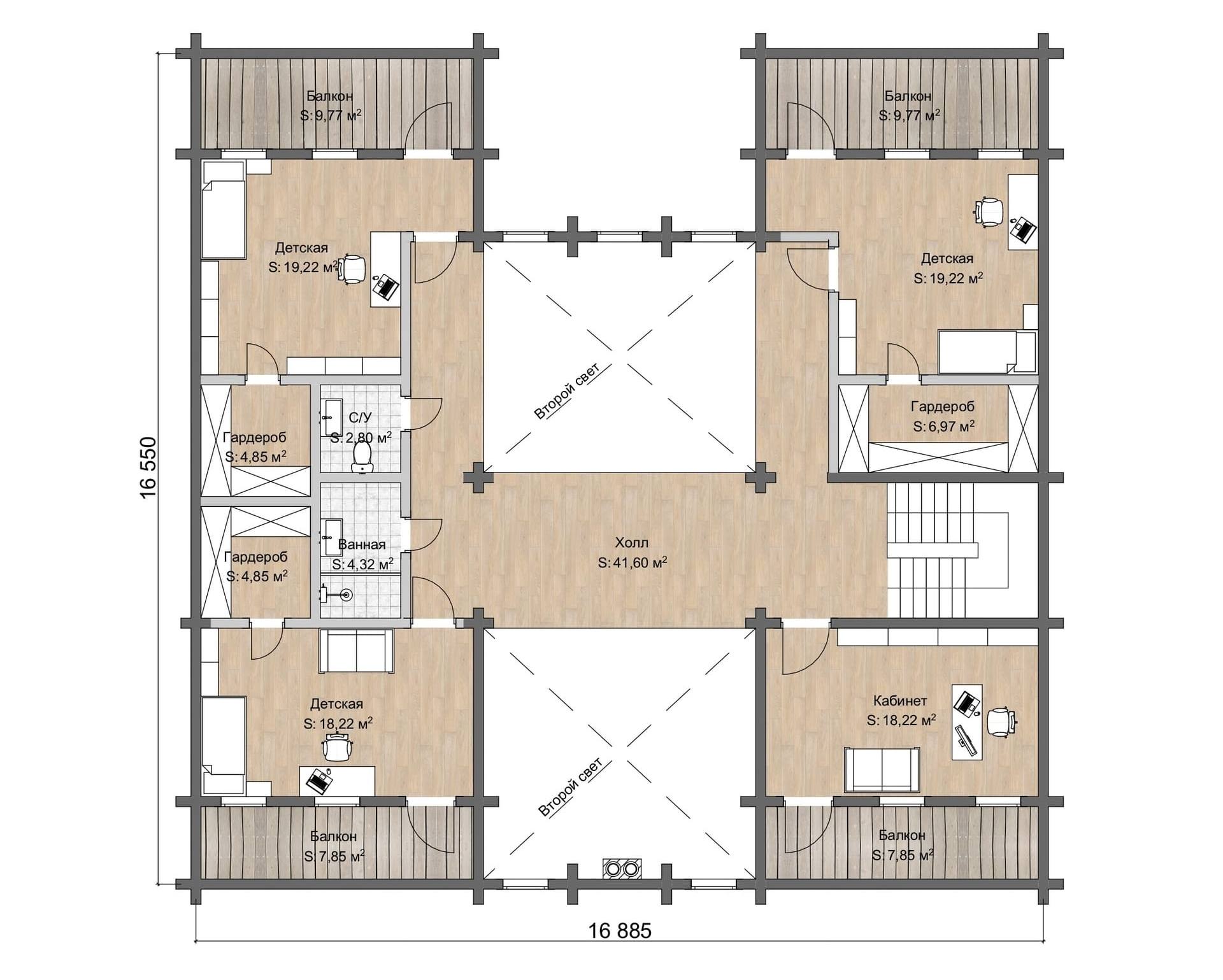 plan 2 et. osnovnoj dom proekt nevada
